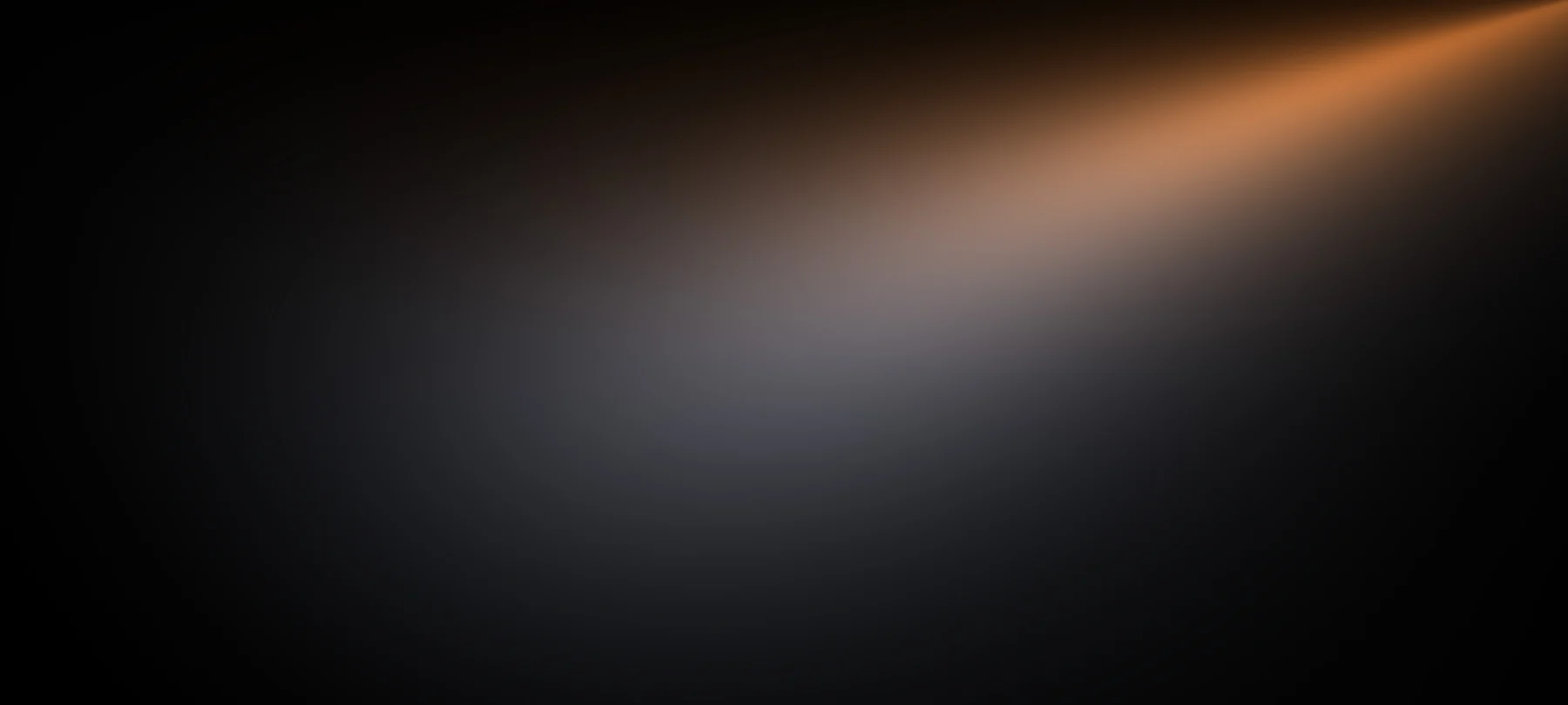 An amber beam of light out of black